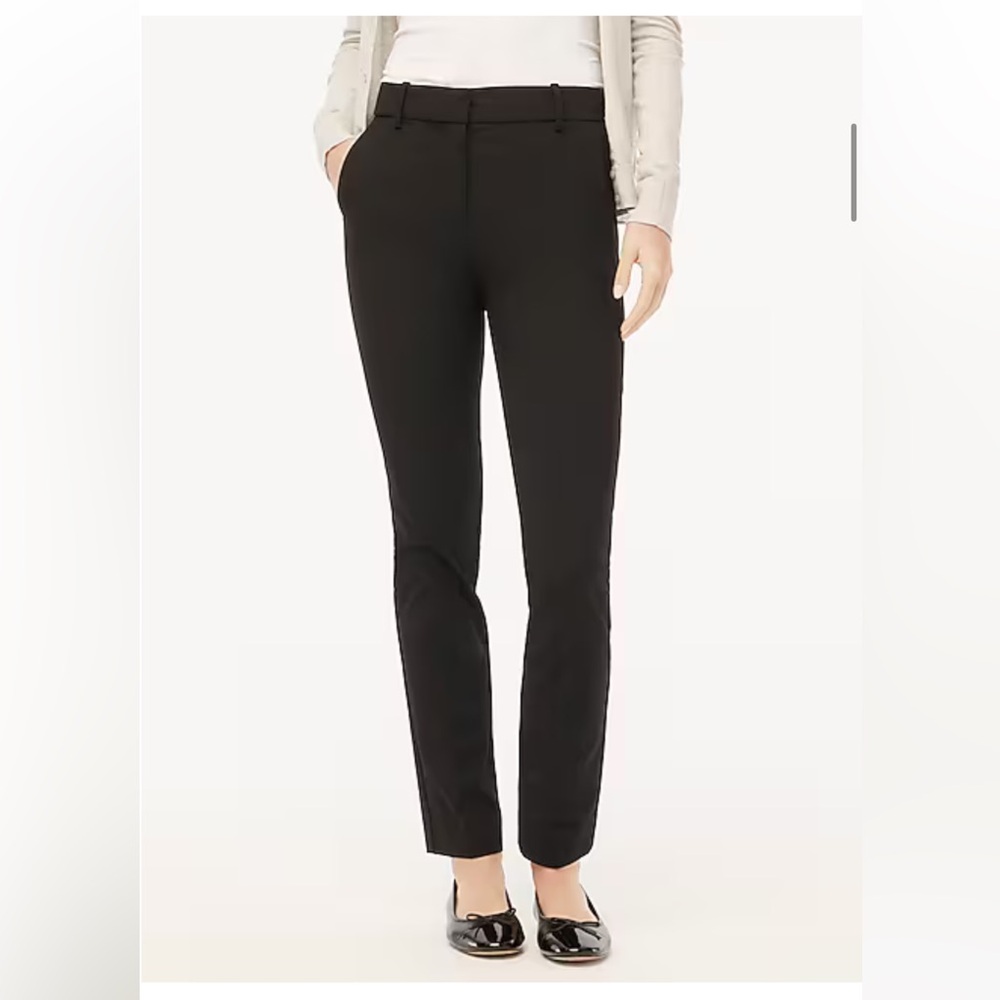J Crew Ruby full length pants black size 4